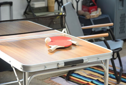 テーブル アウトドアテーブル フォールディングテーブル 卓球台 卓球テーブル アウトドア キャンプ 公園 家族 子供 楽しい 持ち運び 折りたたみ 高さ調整 収納付き(代引不可)