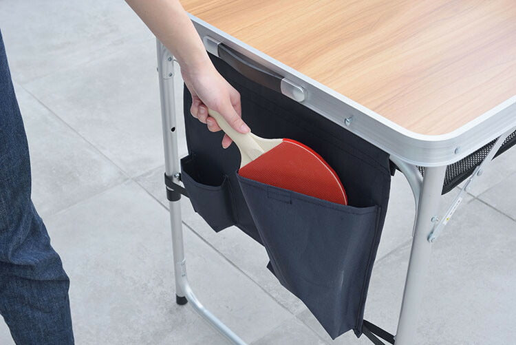 テーブル アウトドアテーブル フォールディングテーブル 卓球台 卓球テーブル アウトドア キャンプ 公園 家族 子供 楽しい 持ち運び 折りたたみ 高さ調整 収納付き(代引不可)