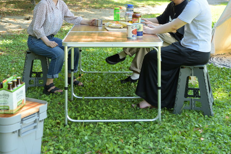 フォールディングテーブル アウトドアテーブル ワイドテーブル 折りたたみテーブル テーブル 横幅180cm 高さ調節 3段階調節 収納 キャンプ BBQ アウトドア 軽量 コンパクト ベランピング(代引不可)
