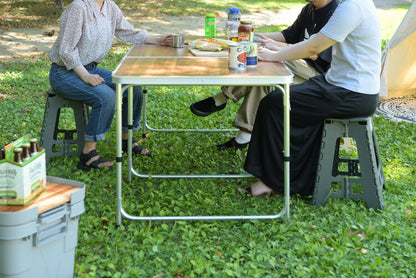 フォールディングテーブル アウトドアテーブル ワイドテーブル 折りたたみテーブル テーブル 横幅180cm 高さ調節 3段階調節 収納 キャンプ BBQ アウトドア 軽量 コンパクト ベランピング(代引不可)