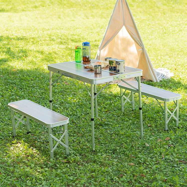 フォールディングテーブル フォールディングベンチ テーブル&ベンチセット 折りたたみ 持ち運び キャンプ BBQ アウトドア 軽量 コンパクト ベランピング おうちキャンプ(代引不可)