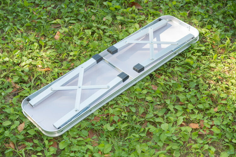 フォールディングテーブル フォールディングベンチ テーブル&ベンチセット 折りたたみ 持ち運び キャンプ BBQ アウトドア 軽量 コンパクト ベランピング おうちキャンプ(代引不可)