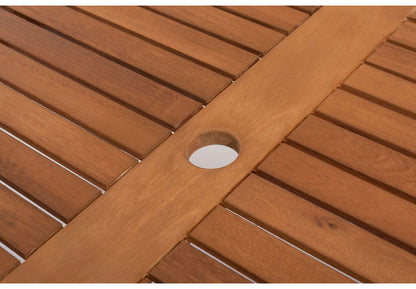 オリー ダイニングテーブル ダイニングテーブル 天然木 ガーデン 庭 屋外 テラス アルミ パラソルホール アジャスター かわいい おしゃれ ブラック 黒 インテリア 省スペース 新生活 一人暮らし(代引不可)