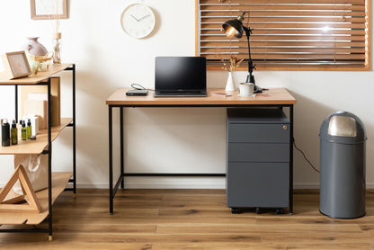 デスク パソコンデスク 120cm 学習机 勉強机 机 おしゃれ 木目調 ナチュラル スチール脚 オフィスデスク シンプルデスク テーブル 在宅勤務 テレワーク リモートワーク(代引不可)