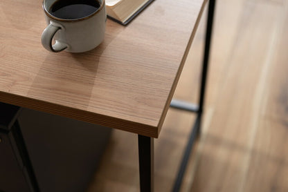 デスク パソコンデスク 120cm 学習机 勉強机 机 おしゃれ 木目調 ナチュラル スチール脚 オフィスデスク シンプルデスク テーブル 在宅勤務 テレワーク リモートワーク(代引不可)