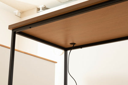 デスク パソコンデスク 120cm 学習机 勉強机 机 おしゃれ 木目調 ナチュラル スチール脚 オフィスデスク シンプルデスク テーブル 在宅勤務 テレワーク リモートワーク(代引不可)