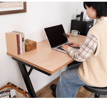 デスク 幅120cm パソコンデスク 学習机 勉強机 机 おしゃれ 木目調 ナチュラル スチール脚 オフィスデスク シンプルデスク テーブル 在宅勤務 テレワーク リモートワーク アジャスター(代引不可)