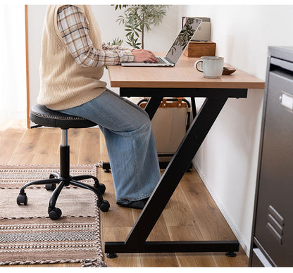デスク 幅120cm パソコンデスク 学習机 勉強机 机 おしゃれ 木目調 ナチュラル スチール脚 オフィスデスク シンプルデスク テーブル 在宅勤務 テレワーク リモートワーク アジャスター(代引不可)