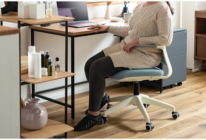 デスクチェア オフィスチェア チェア おしゃれ 椅子 キャスター付き 回転式 昇降機能 ロッキング機能 オフィス PC 肘付き ブラック グレー オレンジ ブルー グリーン(代引不可)