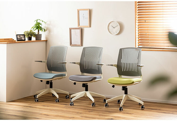 デスクチェア オフィスチェア チェア おしゃれ 椅子 キャスター付き 回転式 昇降機能 ロッキング機能 オフィス PC 肘付き ブラック グレー オレンジ ブルー グリーン(代引不可)