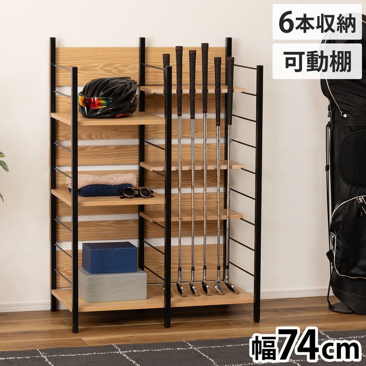 ゴルフラック ゴルフ クラブスタンド ディスプレイ 組み立て式 収納 省スペース 大容量 インテリア おしゃれ 北欧 ラック シェルフ クラブホルダー リビング 趣味 シンプル 家具 収納家具 見せる収納(代引不可)