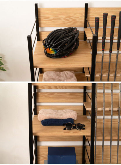 ゴルフラック ゴルフ クラブスタンド ディスプレイ 組み立て式 収納 省スペース 大容量 インテリア おしゃれ 北欧 ラック シェルフ クラブホルダー リビング 趣味 シンプル 家具 収納家具 見せる収納(代引不可)