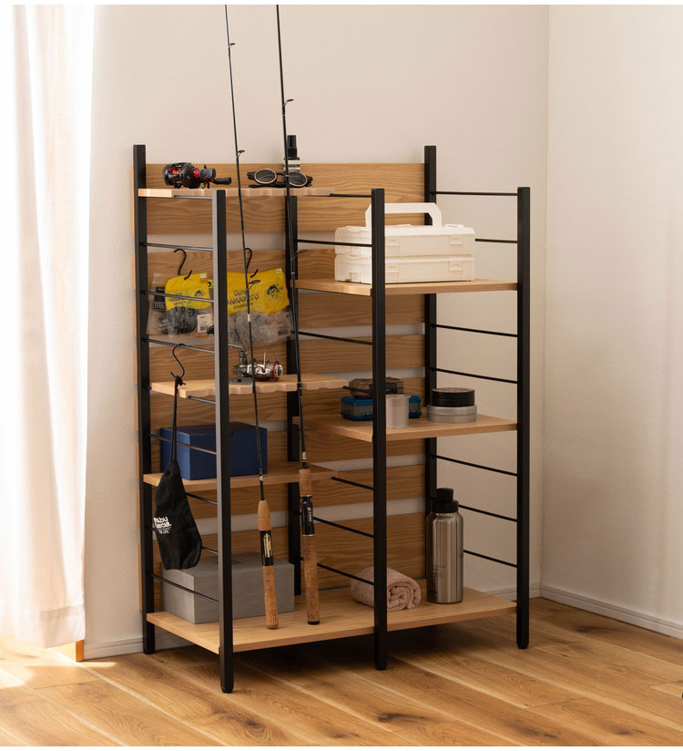 ゴルフラック ゴルフ クラブスタンド ディスプレイ 組み立て式 収納 省スペース 大容量 インテリア おしゃれ 北欧 ラック シェルフ クラブホルダー リビング 趣味 シンプル 家具 収納家具 見せる収納(代引不可)