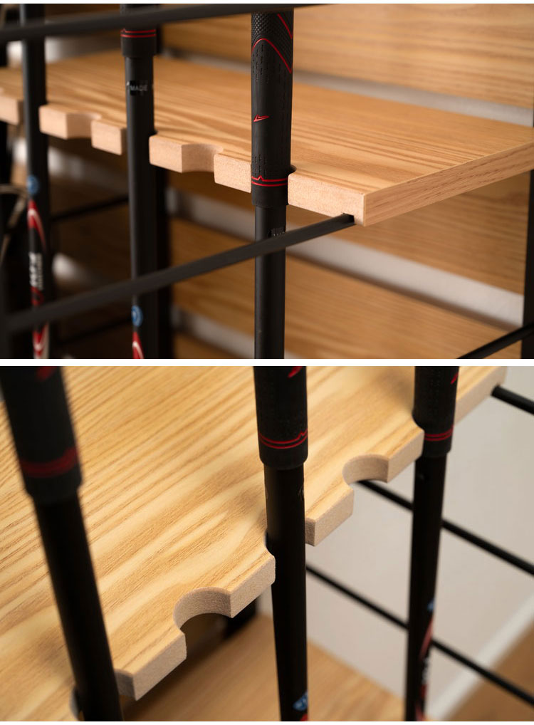 ゴルフラック ゴルフ クラブスタンド ディスプレイ 組み立て式 収納 省スペース 大容量 インテリア おしゃれ 北欧 ラック シェルフ クラブホルダー リビング 趣味 シンプル 家具 収納家具 見せる収納(代引不可)