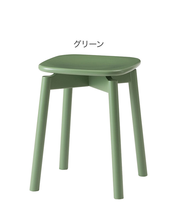 スツール 椅子 イス いす 木製 天然木 コンパクト ブルー 青 コンパクト サイドテーブル ディスプレイ 玄関 デスク シンプル ダイニング かわいい ラッカー塗装 軽量 おしゃれ(代引不可)