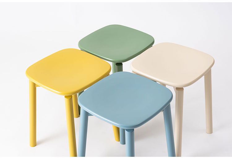 スツール 椅子 イス いす 木製 天然木 コンパクト ブルー 青 コンパクト サイドテーブル ディスプレイ 玄関 デスク シンプル ダイニング かわいい ラッカー塗装 軽量 おしゃれ(代引不可)