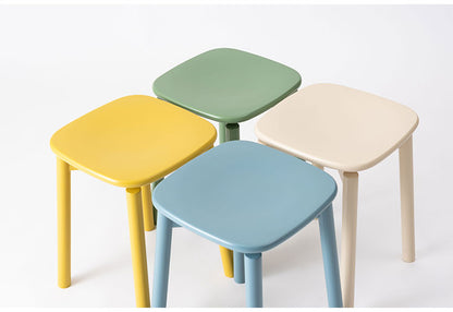 スツール 椅子 イス いす 木製 天然木 コンパクト ブルー 青 コンパクト サイドテーブル ディスプレイ 玄関 デスク シンプル ダイニング かわいい ラッカー塗装 軽量 おしゃれ(代引不可)