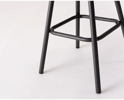 スツール レザー チェア 脚部スチール 円形 おしゃれ リビング ダイニング 丸形 リモートワーク 在宅ワーク 椅子 いす イス チェア チェアー かわいい シンプル 玄関 ディスプレイ 家具(代引不可)