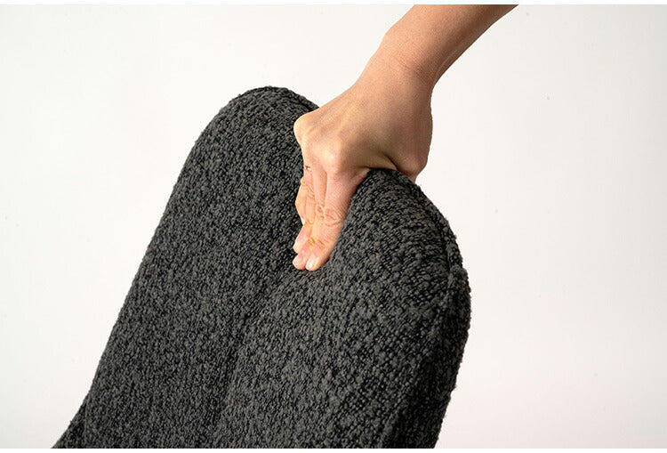 回転チェア PC-181 東谷 チェア 回転 ダイニングチェア パーソナルチェア デスクチェア イス 椅子 チェアー 背もたれ 肘なし アームレス 座面高49cm 布地 ファブリック クッション 座面 グレー(代引不可)