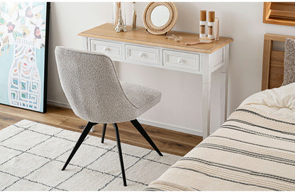 回転チェア PC-181 東谷 チェア 回転 ダイニングチェア パーソナルチェア デスクチェア イス 椅子 チェアー 背もたれ 肘なし アームレス 座面高49cm 布地 ファブリック クッション 座面 グレー(代引不可)