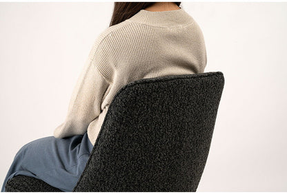 回転チェア PC-181 東谷 チェア 回転 ダイニングチェア パーソナルチェア デスクチェア イス 椅子 チェアー 背もたれ 肘なし アームレス 座面高49cm 布地 ファブリック クッション 座面 グレー(代引不可)