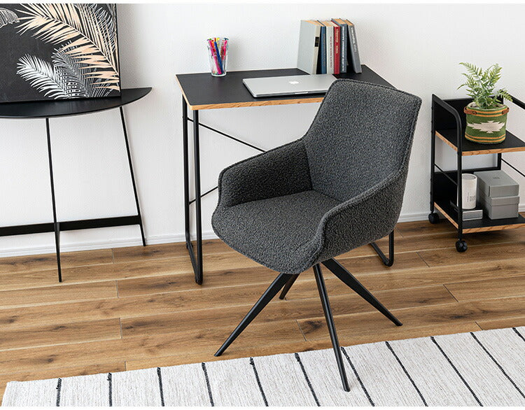 回転アームチェア PC-182 東谷 チェア 回転 ダイニングチェア パーソナルチェア デスクチェア イス 椅子 チェアー 背もたれ 肘付き 肘掛け アームレスト 座面高49cm 布地 ファブリック(代引不可)