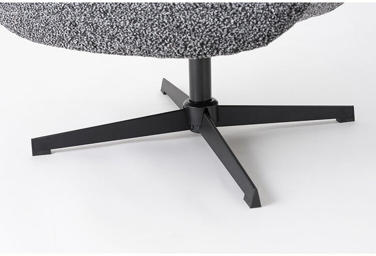 ラウンジチェア PC-185 東谷 ラウンジチェア パーソナルチェア 回転式 混色生地 ダークグレー イス 椅子 クッション性 おしゃれ シンプル モダン 回転チェア ワークチェア 在宅勤務 テレワーク(代引不可)