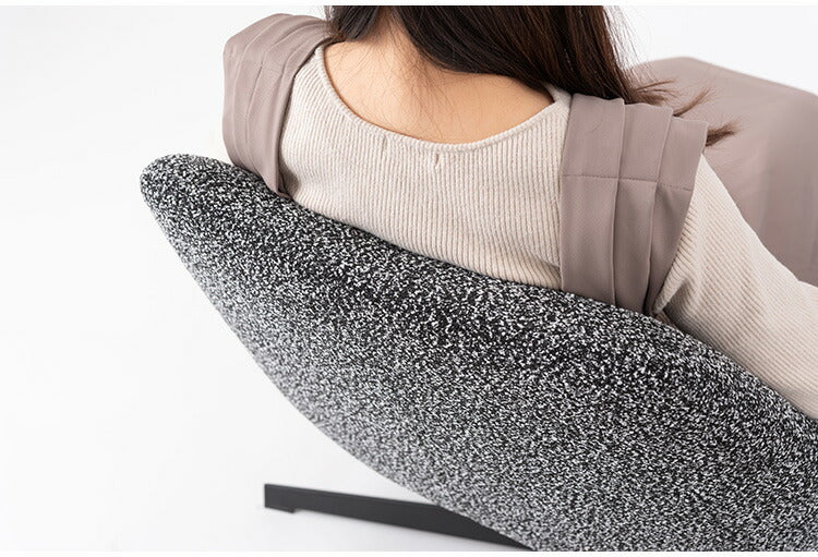 ラウンジチェア PC-185 東谷 ラウンジチェア パーソナルチェア 回転式 混色生地 ダークグレー イス 椅子 クッション性 おしゃれ シンプル モダン 回転チェア ワークチェア 在宅勤務 テレワーク(代引不可)