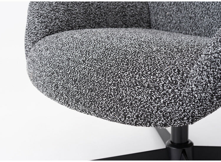 ラウンジチェア PC-185 東谷 ラウンジチェア パーソナルチェア 回転式 混色生地 ダークグレー イス 椅子 クッション性 おしゃれ シンプル モダン 回転チェア ワークチェア 在宅勤務 テレワーク(代引不可)