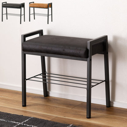スツール スツール 収納あり 取っ手つき レザー風 棚付き アジャスター 椅子 チェア 椅子 背もたれなし チェアー モダン シンプル シック ブラック 黒 インテリア 北欧 おしゃれ 新生活(代引不可)