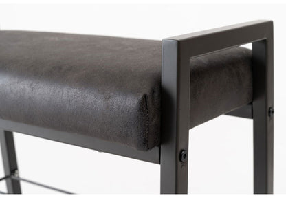 スツール スツール 収納あり 取っ手つき レザー風 棚付き アジャスター 椅子 チェア 椅子 背もたれなし チェアー モダン シンプル シック ブラック 黒 インテリア 北欧 おしゃれ 新生活(代引不可)