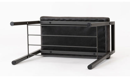 スツール スツール 収納あり 取っ手つき レザー風 棚付き アジャスター 椅子 チェア 椅子 背もたれなし チェアー モダン シンプル シック ブラック 黒 インテリア 北欧 おしゃれ 新生活(代引不可)