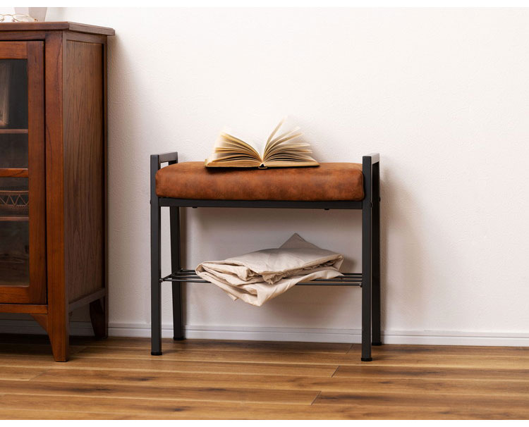 スツール スツール 収納あり 取っ手つき レザー風 棚付き アジャスター 椅子 チェア 椅子 背もたれなし チェアー モダン シンプル シック ブラック 黒 インテリア 北欧 おしゃれ 新生活(代引不可)