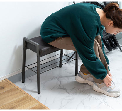 スツール スツール 収納あり 取っ手つき レザー風 棚付き アジャスター 椅子 チェア 椅子 背もたれなし チェアー モダン シンプル シック ブラック 黒 インテリア 北欧 おしゃれ 新生活(代引不可)