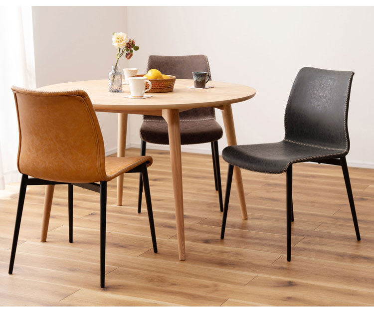 チェア ダイニングチェア チェアー イス 椅子 いす おしゃれ デスクチェア ソフトレザー 合皮 スチール インダストリアル ヴィンテージ ダイニング 在宅ワーク 在宅 テレワーク リモートワーク(代引不可)