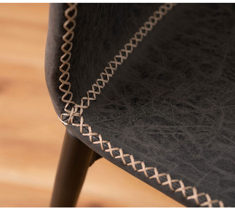 チェア ダイニングチェア チェアー イス 椅子 いす おしゃれ デスクチェア ソフトレザー 合皮 スチール インダストリアル ヴィンテージ ダイニング 在宅ワーク 在宅 テレワーク リモートワーク(代引不可)