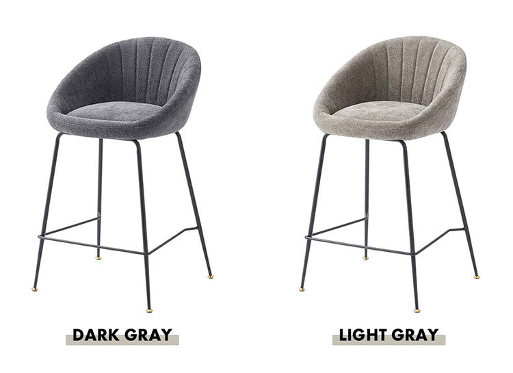 ハイチェア PC-266 東谷 ハイチェア カウンターチェア チェア 椅子 イス シンプル モダン スチール 布地 肘あり 肘掛け 背もたれ カウンター ハイテーブル グレー ダークグレー グレージュ(代引不可)