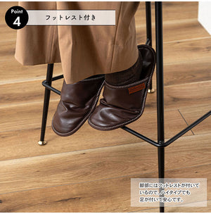 ハイチェア PC-266 東谷 ハイチェア カウンターチェア チェア 椅子 イス シンプル モダン スチール 布地 肘あり 肘掛け 背もたれ カウンター ハイテーブル グレー ダークグレー グレージュ(代引不可)
