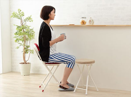 スツール 折りたたみ コンパクト クッション 北欧 おしゃれ 椅子 イス いす チェア カウンターチェア バーチェア パソコンチェア PCチェア ロンダ