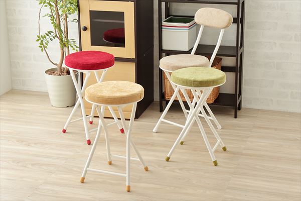 スツール 折りたたみ コンパクト クッション 北欧 おしゃれ 椅子 イス いす チェア カウンターチェア バーチェア パソコンチェア PCチェア ロンダ