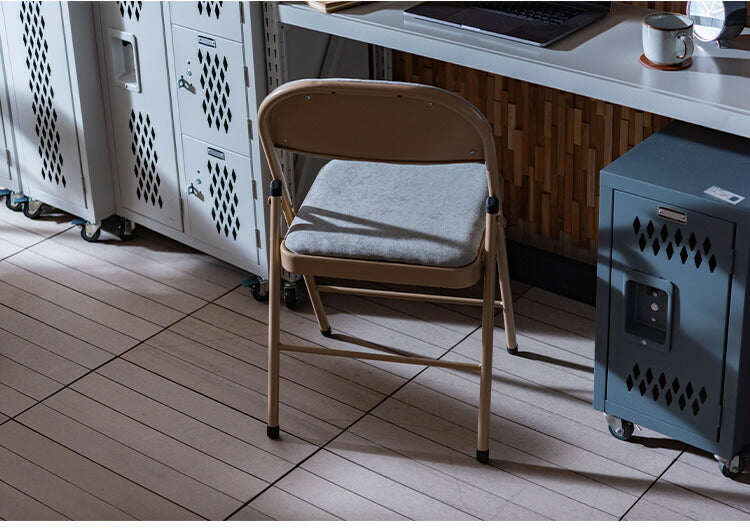 チェア パイプチェア パイプイス フォールディングチェア PC-33 東谷 ハイスツール 背もたれ 折りたたみ椅子 おしゃれ シンプル かわいい ナチュラル 北欧 隙間収納 スリム(代引不可)