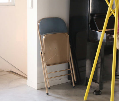 【同色4脚セット】チェア パイプチェア パイプイス フォールディングチェア PC-33 東谷 ハイスツール 背もたれ 折りたたみ椅子 おしゃれ シンプル かわいい ナチュラル 北欧 隙間収納 スリム(代引不可)