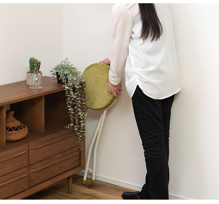 スツール 隙間収納 ロック付き ハイスツール フォールディング 折りたたみ 椅子 いす イス チェア 腰掛け おしゃれ シンプル アームレス 肘なし 背もたれなし コンパクト 北欧(代引不可)