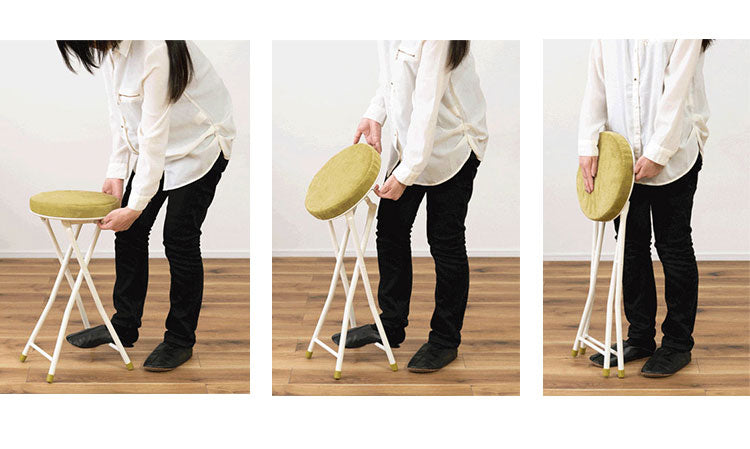 スツール 隙間収納 ロック付き ハイスツール フォールディング 折りたたみ 椅子 いす イス チェア 腰掛け おしゃれ シンプル アームレス 肘なし 背もたれなし コンパクト 北欧(代引不可)