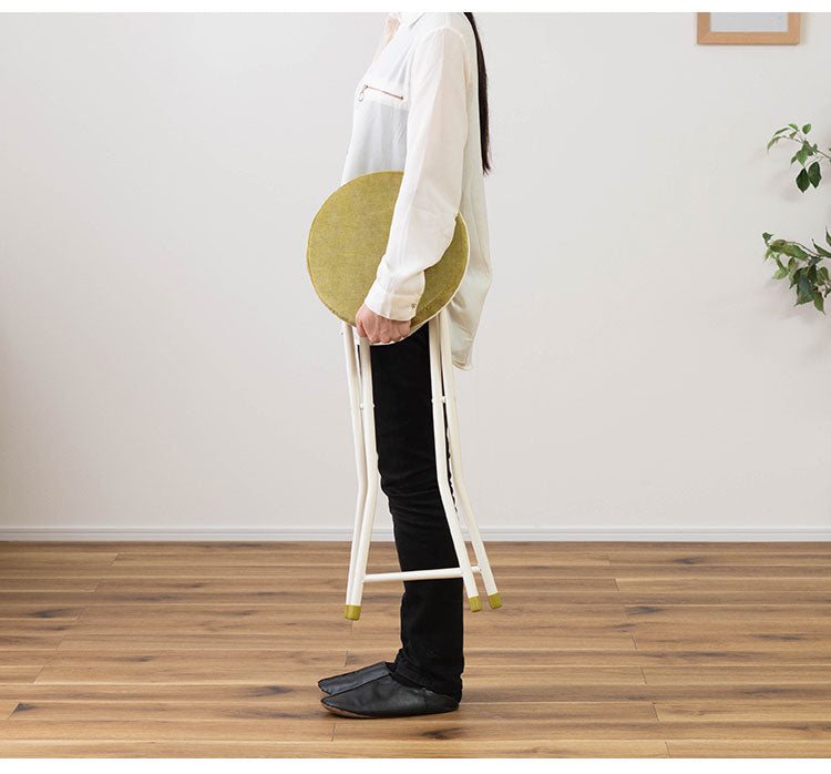 スツール 隙間収納 ロック付き ハイスツール フォールディング 折りたたみ 椅子 いす イス チェア 腰掛け おしゃれ シンプル アームレス 肘なし 背もたれなし コンパクト 北欧(代引不可)