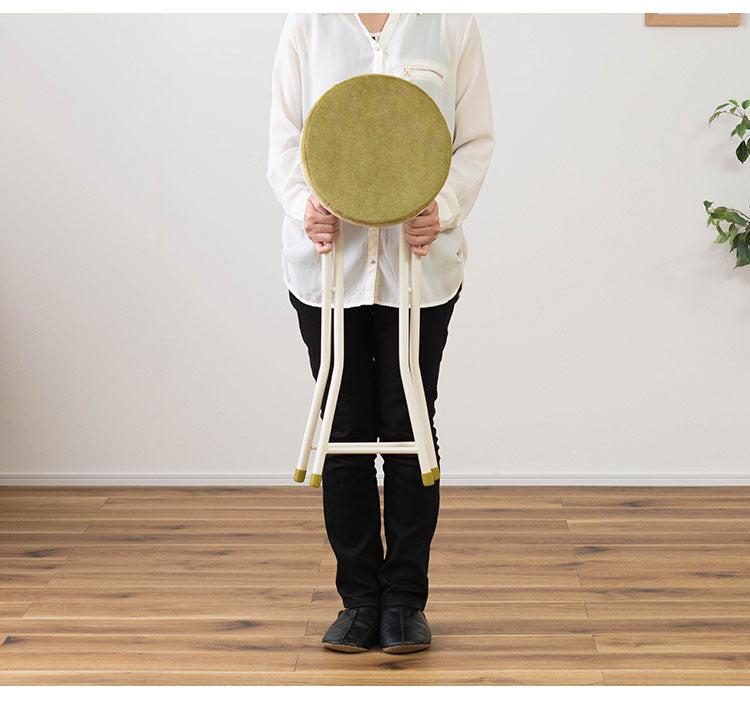 スツール 隙間収納 ロック付き ハイスツール フォールディング 折りたたみ 椅子 いす イス チェア 腰掛け おしゃれ シンプル アームレス 肘なし 背もたれなし コンパクト 北欧(代引不可)