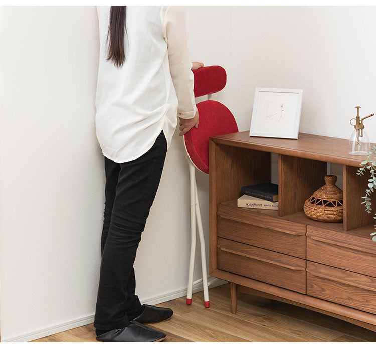 チェア ハイチェア ハイスツール フォールディングチェア 背もたれ 折りたたみ椅子 おしゃれ シンプル かわいい ナチュラル 北欧 隙間収納 スリム(代引不可)