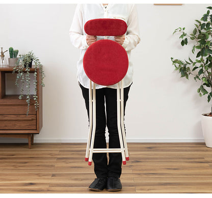 チェア ハイチェア ハイスツール フォールディングチェア 背もたれ 折りたたみ椅子 おしゃれ シンプル かわいい ナチュラル 北欧 隙間収納 スリム(代引不可)