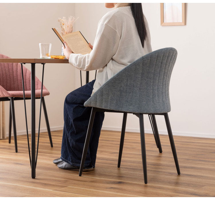 リリム チェア チェア ダイニングチェア 椅子 イス いす チェアー おしゃれ 北欧 貝殻 かわいい シンプル スチール 布地 ファブリック ピンク ブルー デスク リビング インテリア おしゃれ(代引不可)