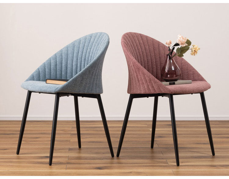 リリム チェア チェア ダイニングチェア 椅子 イス いす チェアー おしゃれ 北欧 貝殻 かわいい シンプル スチール 布地 ファブリック ピンク ブルー デスク リビング インテリア おしゃれ(代引不可)